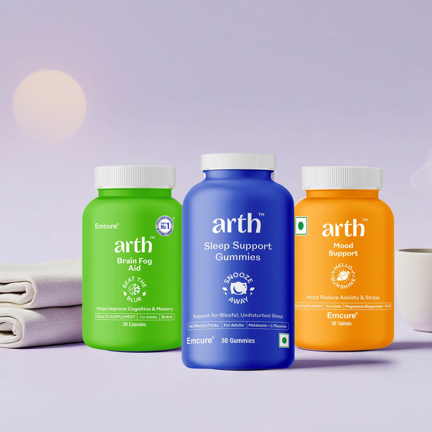 Sleep, Stress & Brain Reset Combo