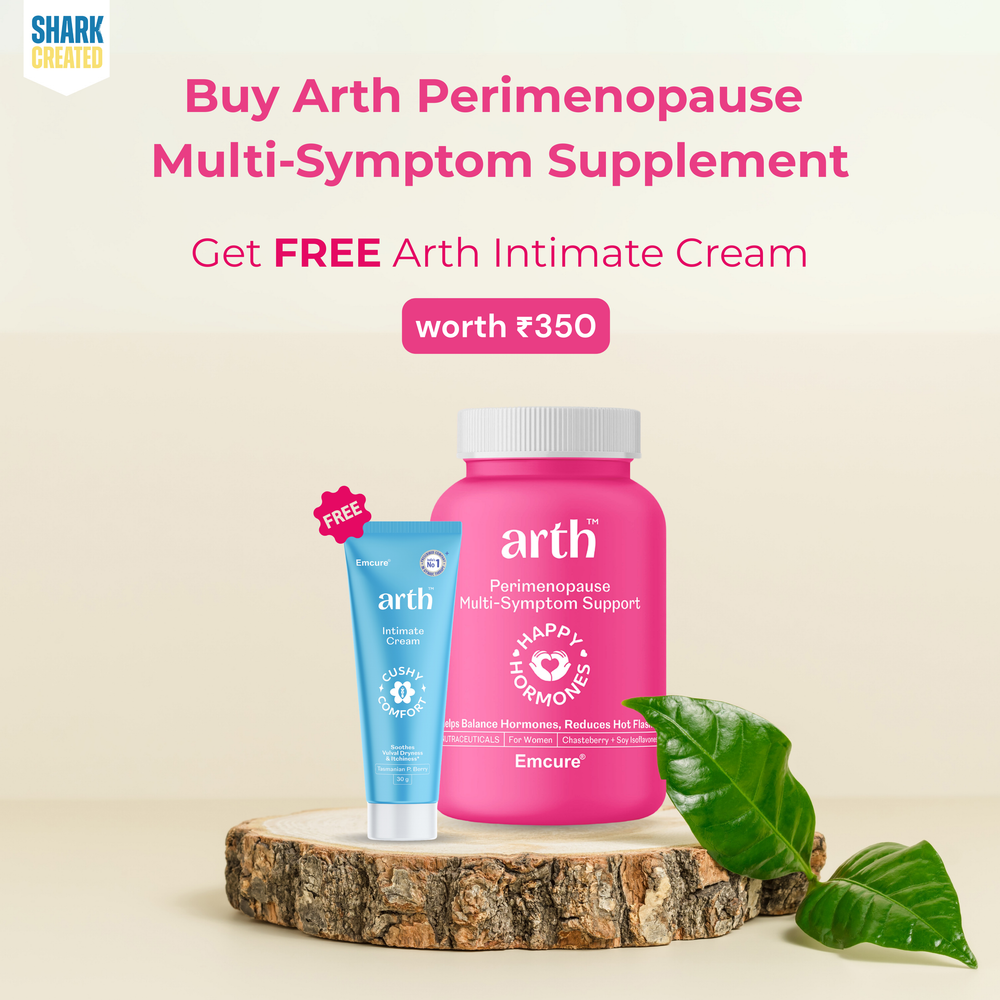Perimenopause Multi Symptom Support- Tablets with Free Intimate Cream 30gm