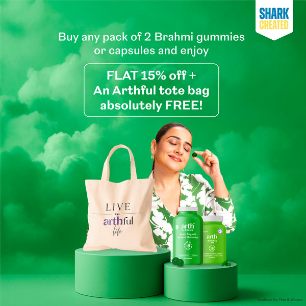 Brahmi gummies (Free Tote Bag on pack of 2)