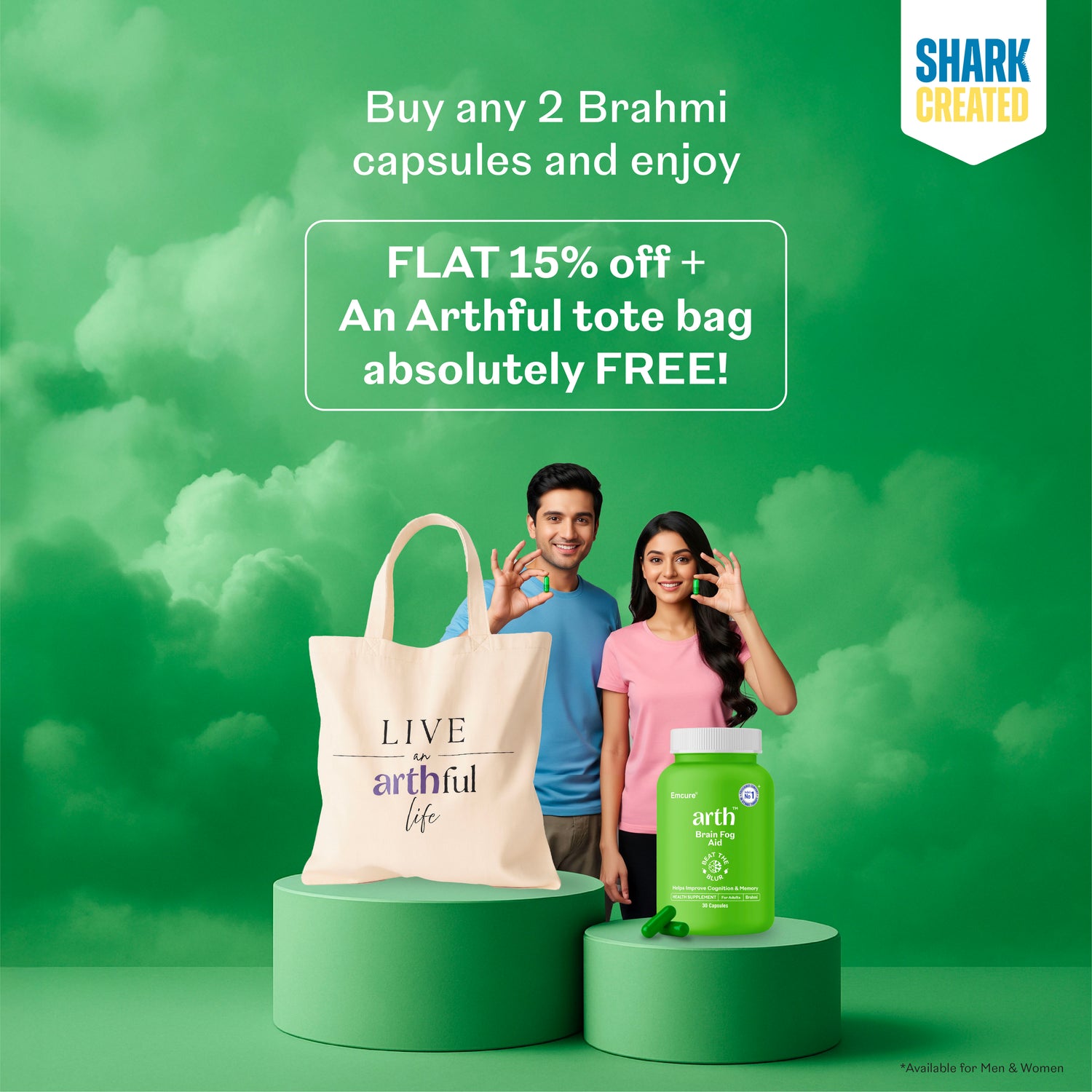 Brahmi Capsules (Exclusive Tote Bag Free)