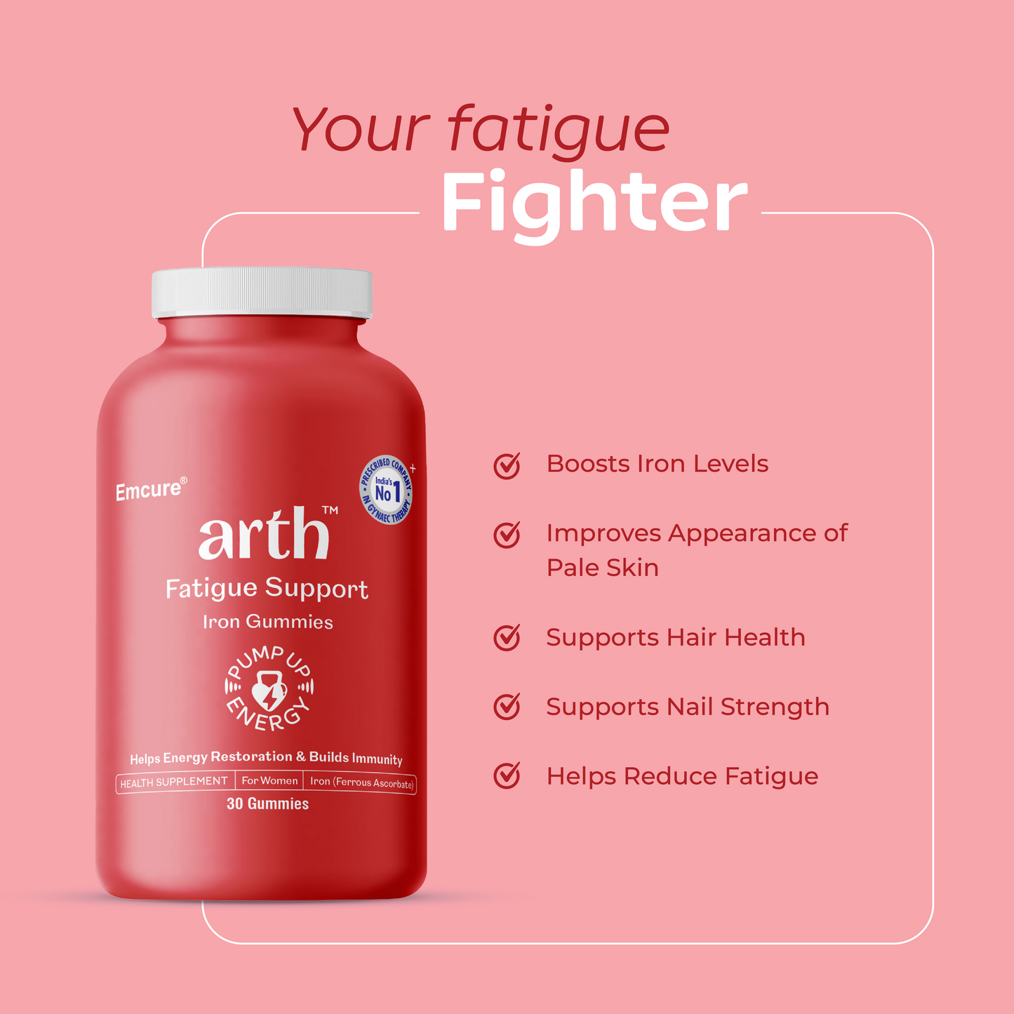 Fatigue Support Iron Gummies (Exclusive Tote Bag Free)