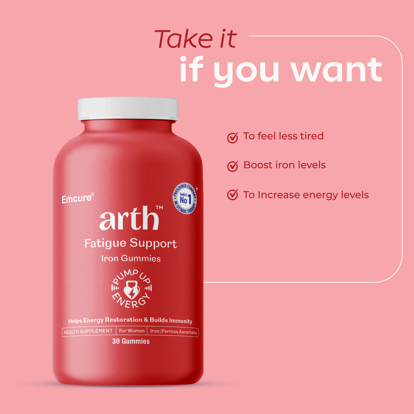 Fatigue Support Iron Gummies (Exclusive Tote Bag Free)