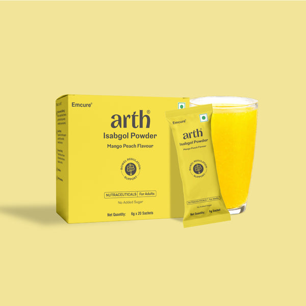 Arth Isabgol Powder - Mango Peach Flavour