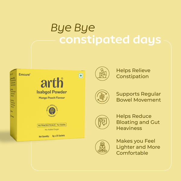 Arth Isabgol Powder - Mango Peach Flavour