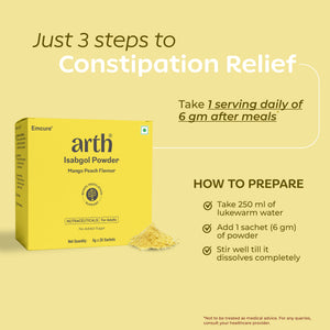 Arth Isabgol Powder - Mango Peach Flavour