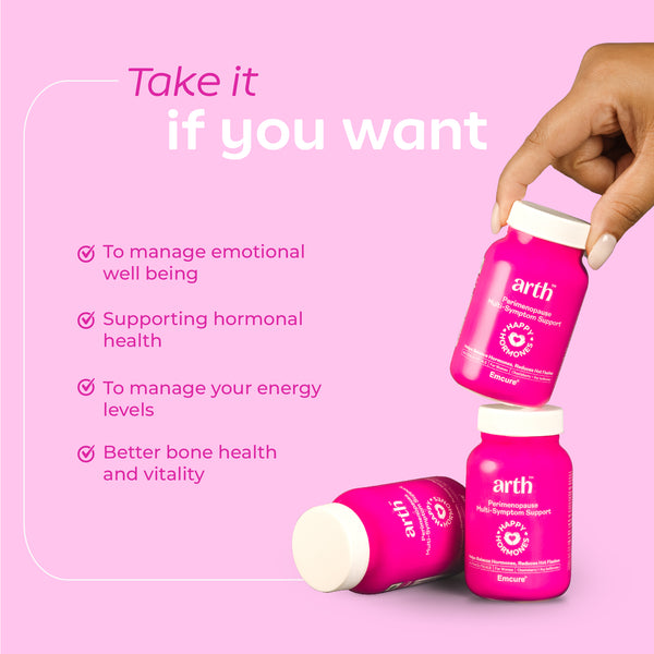 Perimenopause Multi Symptom Support- Tablets with Free Intimate Cream 30gm