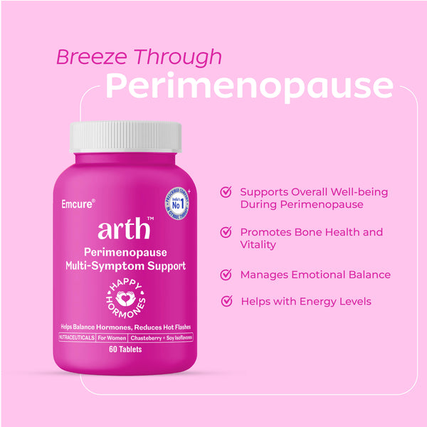 Perimenopause Multi Symptom Support- Tablets with Free Intimate Cream 30gm