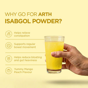 Arth Isabgol Powder - Mango Peach Flavour
