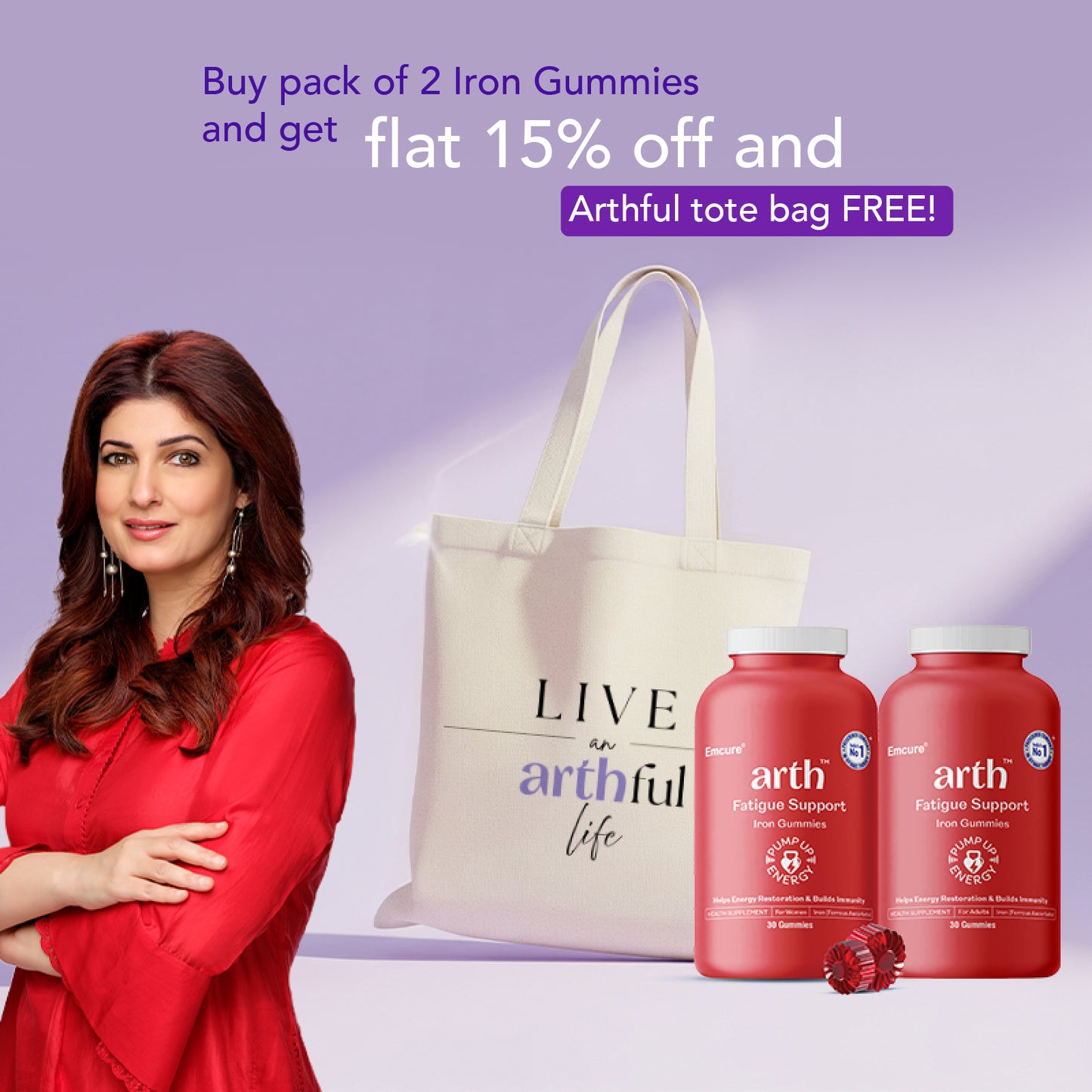 Fatigue Support Iron Gummies (Exclusive Tote Bag Free)